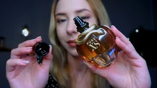 ASMR PERFUMARIA ✨ sussurro tapping vidro spraying [upl. by Dusza]