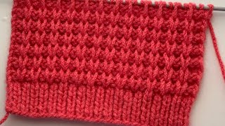 Very Easy Knitting Stitch Pattern For Sweater [upl. by Robert]