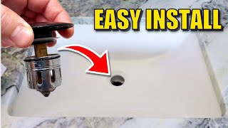 How to Install a Sink Pop Up Drain [upl. by Ahron]