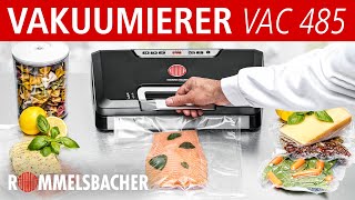 ROMMELSBACHER Vakuumierer ♥ VAC 485 ♥ Vakuumieren wie ein Profi  Einfach und effektiv Frischhalten [upl. by Nirtak]