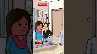 Mummy ki voice 😂😂 animations2danimationcomedy funny mummyshortvideos [upl. by Anoi454]