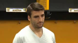 Bruins Patrice Bergeron Gives An Injury Timeline [upl. by Aydni]