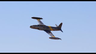 Lockheed T33 Jet Demo Central Coast Airfest Santa Maria CA Sep 212024 [upl. by Shell557]