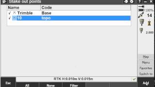 Trimble Access Stakeout [upl. by Barney]