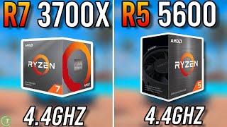 Ryzen 7 3700X vs Ryzen 5 5600  Difference [upl. by Ardnasac]