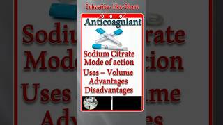 Full explanation of Sodium citrate anticoagulant biochemistry science youtubeshorts laboratory [upl. by Waldron]