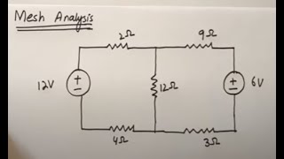 Mesh Analysis  Çevre Akımları Yöntemi Matrisli Çözüm [upl. by Relyks]