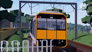 Trainspotting at chesham station trainways Roblox [upl. by Chambers]