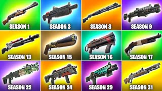 Evolution of All Fortnite Shotguns Chapter 1 Season 1  Chapter 5 Season 4 [upl. by Abdella]