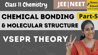 VSEPR Theory  Chemical bonding  Class 11 chemistry  part 5 [upl. by Arinaid]