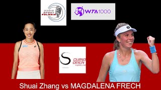 LIVE TENNIS WTA 1000 Beijing  4th round Shuai Zhang CHN  MAGDALENA FRECH 01102024 [upl. by Yankee]