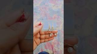 Diy pearl earrings home making diy like comment share subscribe channel [upl. by Philipines]