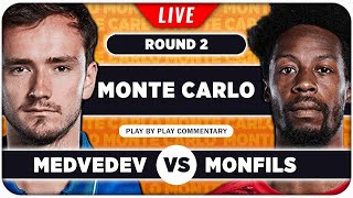 MEDVEDEV vs MONFILS • ATP Monte Carlo 2024 • LIVE Tennis PlaybyPlay Stream [upl. by Chil]