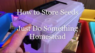 How to Store Seeds [upl. by Downe]