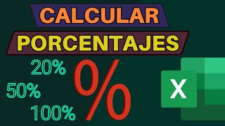 Calcular Porcentajes en Excel de Manera Fácil y Rápida [upl. by Atnwahsal]