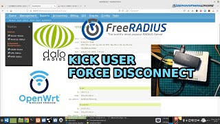 OpenWrt Daloradius Hotspot Voucher  Kick User or Force Disconnect [upl. by Chev]