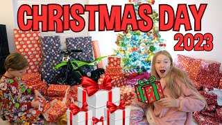 CHRISTMAS DAY VLOG 2023 OPENING PRESENTS [upl. by Llerrit433]