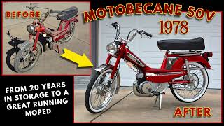 1978 Motobecane 50V Mobylette Restoration [upl. by Egroej]