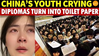 China’s Youth Broken Crying Can’t Find Jobs Top University Diplomas Turn Into Toilet Paper [upl. by Arej]