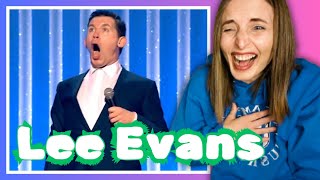 THIS MAN IS HILARIOUS  First Time Reacting to LEE EVANS [upl. by Aelrac]