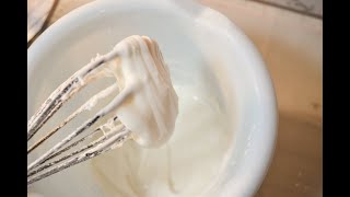 Recipe Royal Icing  Frosting that Hardens [upl. by Akimahc298]