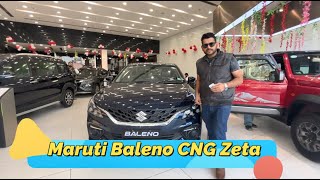 Suzuki Baleno Zeta CNG  2024 Full Review balenocng marutisuzuki [upl. by Atiloj]