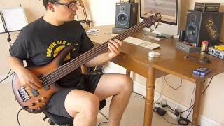 Fretless bass cover  Jimmy  Moriarty [upl. by Libbna]