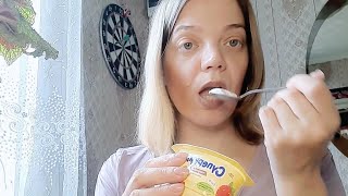 EATING YOGURT  ASMR [upl. by Wolram]