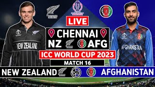 ICC Cricket World Cup 2023 Live NZ v AFG Live  New Zealand v Afghanistan Live Scores  2nd Innings [upl. by Dillie762]