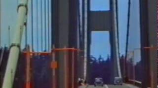 Colour footage of the Tacoma Narrows bridge [upl. by Collum]