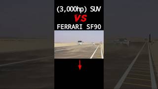 Nissan Patrol vs Ferrari SF90🤯🚀 [upl. by Baelbeer339]