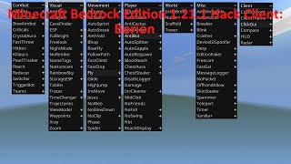 Minecraft Bedrock Edition 1211 Hack Client Borion [upl. by Lorola417]