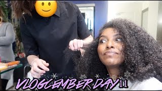 SALON EXPERIENCE ON MY NATURAL HAIR [upl. by Anialem]