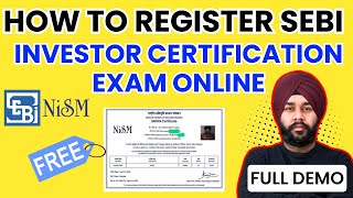 How to register SEBI Investor Certification Exam Online  Free exam by SEBI amp NISM sebi nism [upl. by Main]