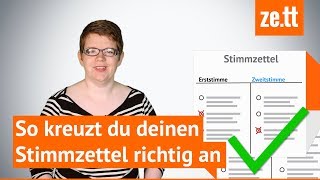 So kreuzt du deinen Stimmzettel richtig an [upl. by Tletski656]