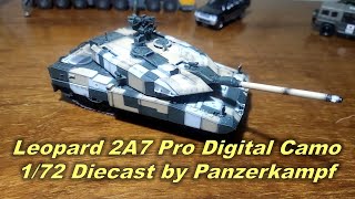 Leopard 2A7 Pro Digital Camo 172 Diecast By Panzerkampf [upl. by Nica]