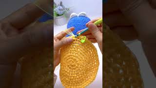 Crocheted hat 🎩 Crochet technique 뜨개질 모자 뜨개질 기법 crochet 뜨개질 tutorial shorts uncinetto [upl. by Hulbig]