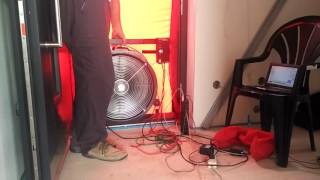 Blower door test 20160727 [upl. by Dadivitan]