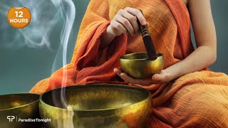 12 Hours Tibetan Meditation Singing Bowls Deep Sleep  The Sound of Inner Peace 11 [upl. by Rillings71]