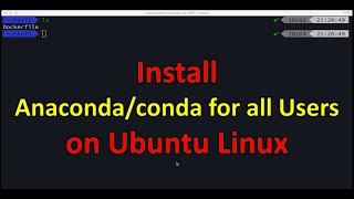 Install Anaconda for all Users on Linux [upl. by Lhok60]