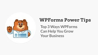 WPForms Power Tips [upl. by Ecneps]