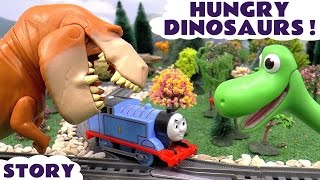 Dinosaur Toys Stop Motion Story With Thomas Toy Trains [upl. by Dar]