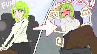 Girl has diarrhea and cant stop farting in a car【anime】 [upl. by Aken]