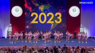 The Stingray Allstars Orange  Finals 2023 The Cheerleading Worlds WITH SOUND [upl. by Jannelle]