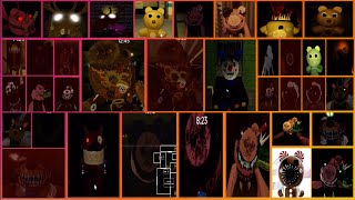 PIGGY THE RESULT OF ISOLATION ALL BOTS  RP JUMPSCARES UPDATED  GAME MADE BY tooneysailor [upl. by Nananne]