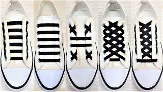 5 Ways to tie your shoelaces How To Tie Shoelaces shoes lace styles shoelace shorts viral diy [upl. by Kellia]