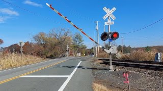 NY State Highway 144 level crossing Hannacroix NY [upl. by Cherish]