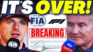 HUGE BOMBSHELL For Verstappen After Coulthards Criticism of His Controversial Style at Brazil GP [upl. by Enileuqaj]