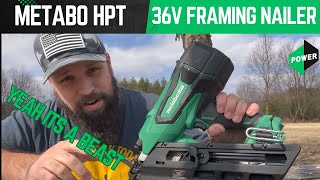 Metabo HPT 36V Framing Nailer First Looks [upl. by Ainegul927]