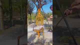 Tree chair planting process Good tools and machinery can increase work efficiency [upl. by Mccallion962]